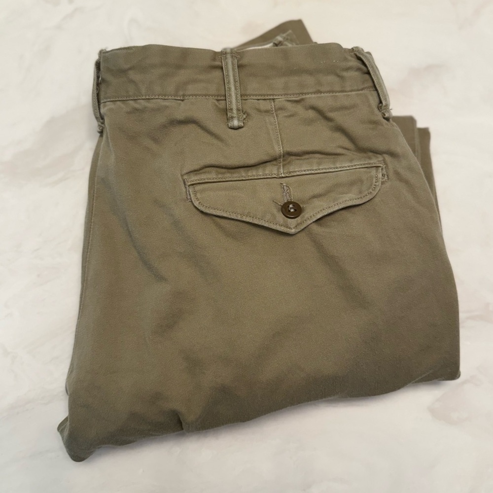 RRL Ralph Lauren Military Utility Chinos Olive Green W31 L32
